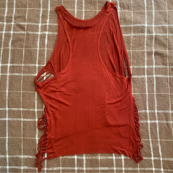 3 piece bundle! 2 Rust Color Raggs II Riches tops with lace Cream Mini Skirt XS! - Picture 8 of 14